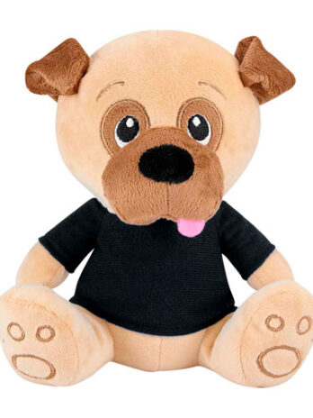 PERRO DE PELUCHE PANKGAL NEGRO