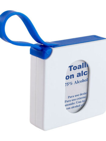 ESTUCHE CON PADS DE ALCOHOL AZUL